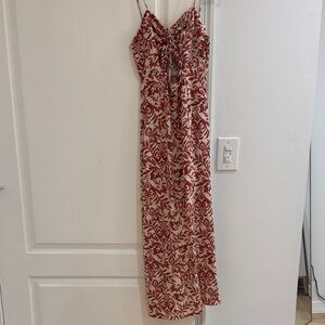 H&M Deep Pink and Cream Floral Dress